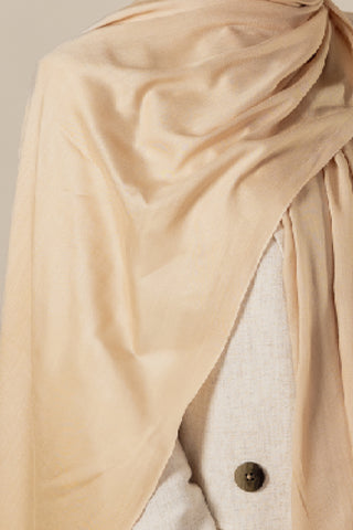 Velano Modal Modest Hijab Scarf for Women Barley - Yellowish