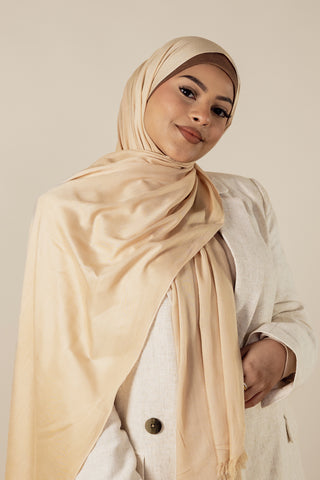 Velano Modal Modest Hijab Scarf for Women Barley - Yellowish