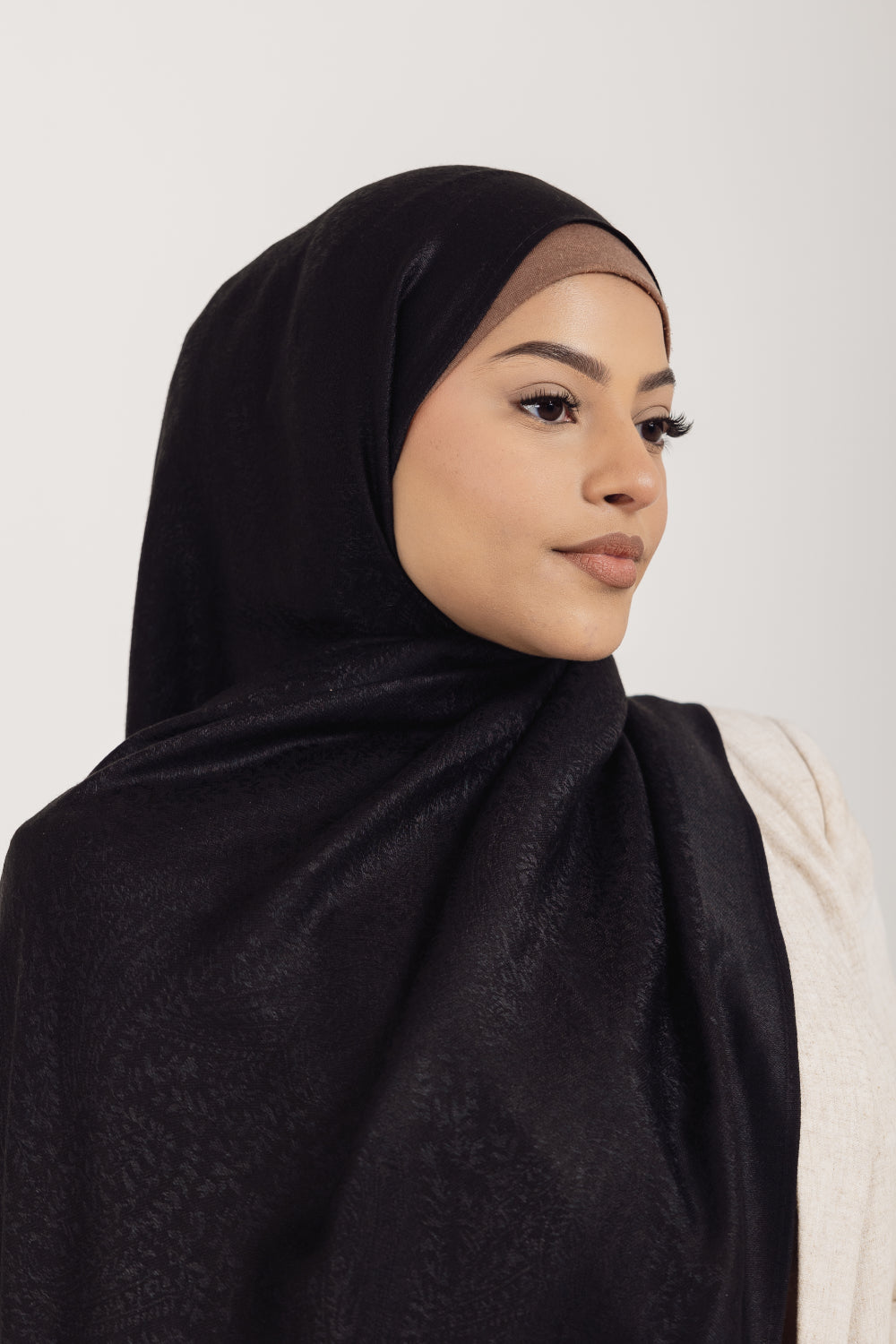 Maharani Collection Paisley Modest Hijab Scarf for Women - Kohinoor Black