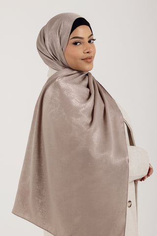 Velour Éclat Velour Modest Hijab Scarf for Women Mushroom Lumière Mushroom