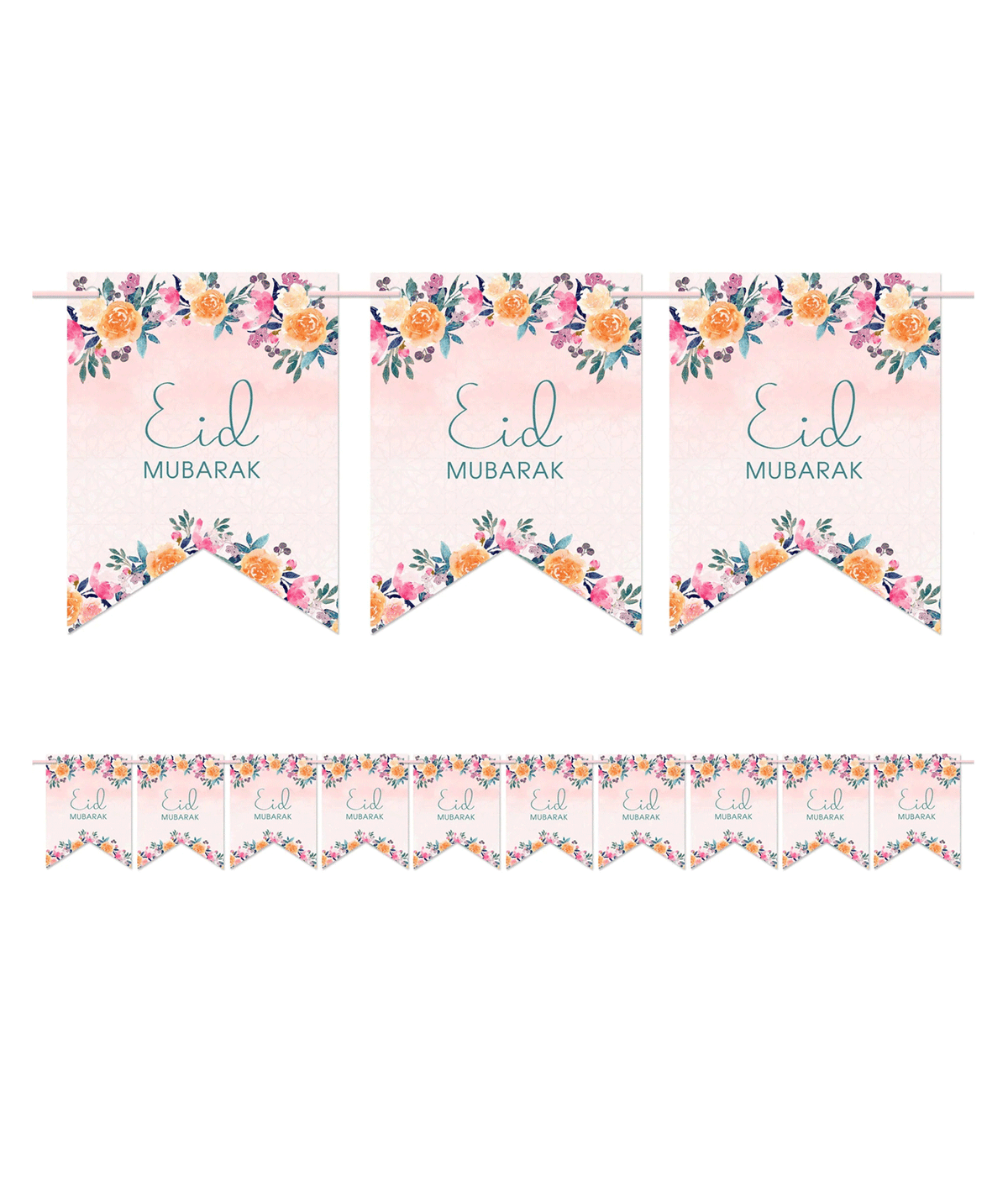 Eid Mubarak Pennant Bunting