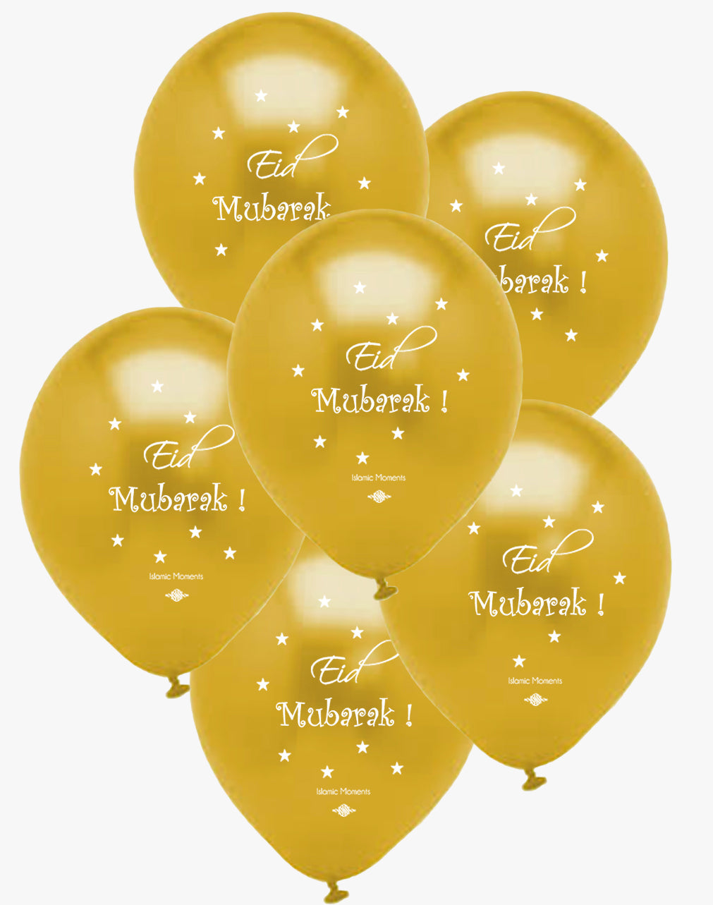 Eid Mubarak Balloons in Gold