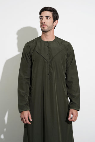 Faris Emirati Green Thobe Mens