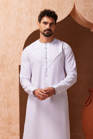 Faris Emirati White Thobe