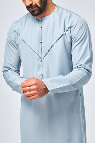 Emirati Duck Egg Blue Thobe - Kids / Boys Size